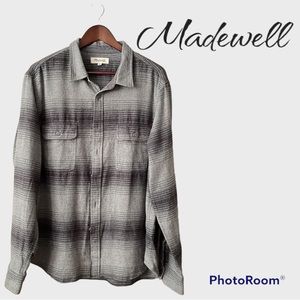 Madewell mens flannel button up shirt XL